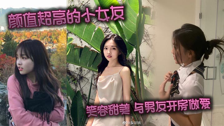 颜值超高的小女友 笑容甜美 与男友开房做爱